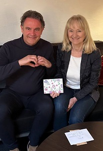Christina Baum (AfD) mit Achim M.