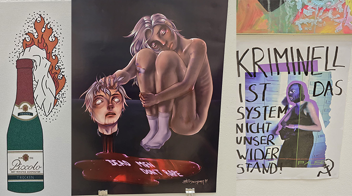 Exponate in der fragwürdigen Ausstellung.