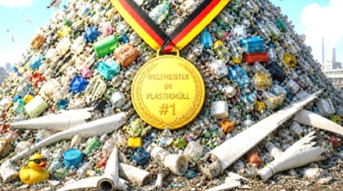 Gemäß einer Analyse des „Guardian“ hat Deutschland 2025 mehr Plastikmüll exportiert als irgendein anderes Land, und zwar 810.000 Tonnen.