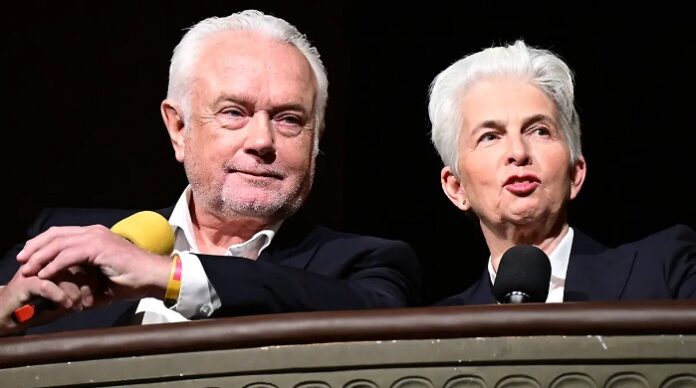Ein bisschen wie Statler & Waldorf: Wolfgang Kubicki und Marie-Agnes Strack-Zimmermann auf dem FDP-Bundesparteitag am Samstag in Berlin.