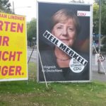 Merkel-Wahlplakat in Frankfurt/M.